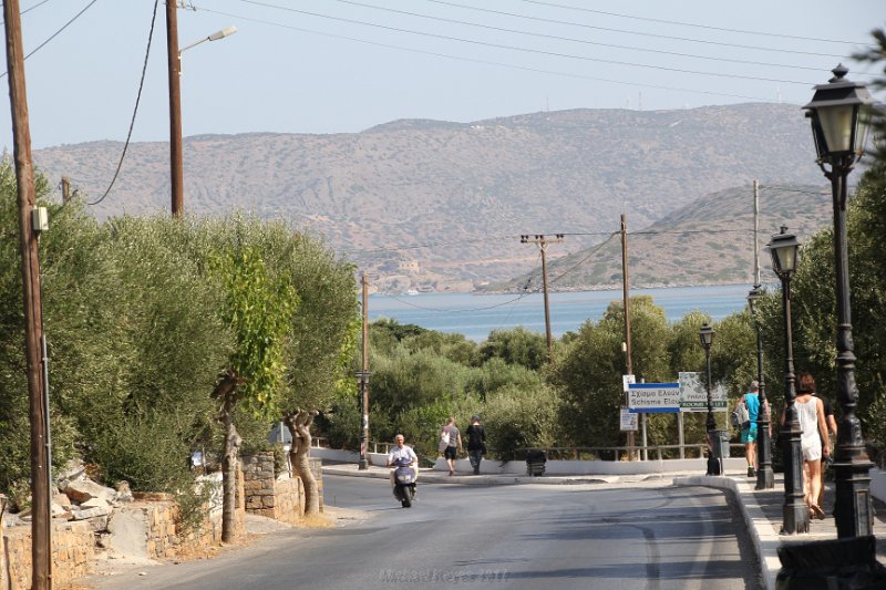 IMG_8366.JPG - Walking down the hill toward the town Center of Elounda.   Elounda is actually a collection of 7 villages and the town center is the village of Schisma.  