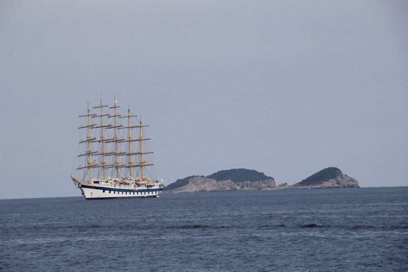 IMG_7716.JPG - I have been chasing this ship since 2004 when  I first saw it near Capri, Italy.   Then years ago, in Rovinj, Croatia.   And here again. Royal Clipper, is the largest ship of it's kind . 