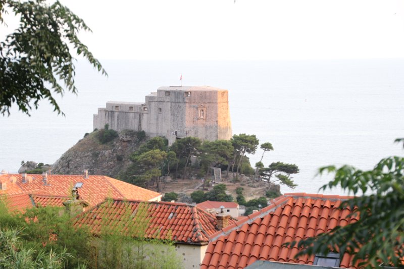 IMG_7811.JPG - Fort Lovrijenac or St. Lawrence Fortress, often called "Dubrovnik's Gibraltar", is a fortress and theater outside the western wall of the city, 37 meters above sea level.