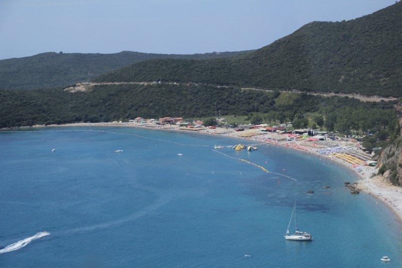 IMG_8311.JPG - Beach as we're approaching Budva